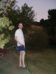 Blue checkered Umbro style soccer nylon shorts