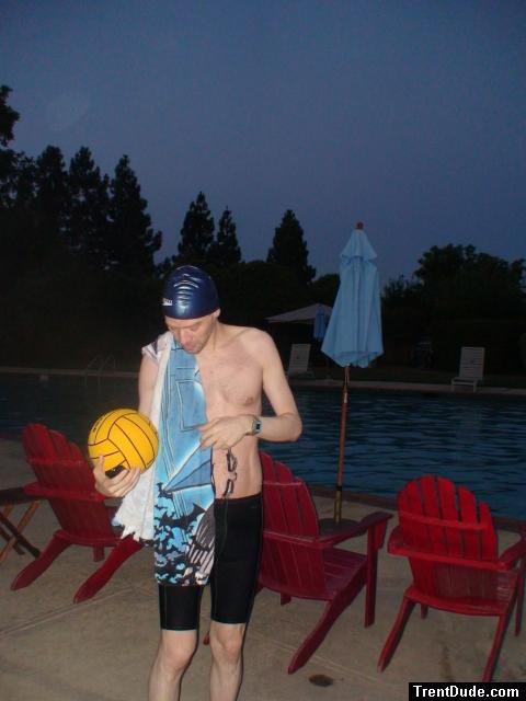 Dolfin swim jammer and a towel