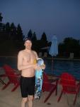 Dolfin swim jammer and a towel