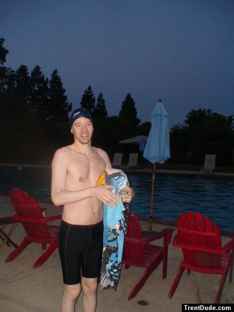 Dolfin swim jammer and a towel