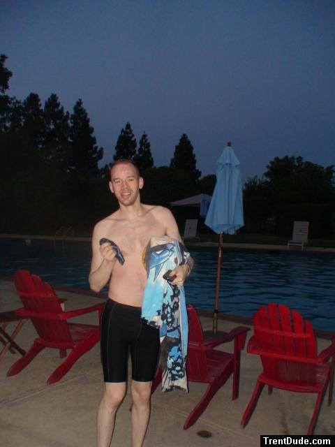 Dolfin swim jammer and a towel