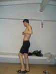 Dolfin swim jammer in the locker room