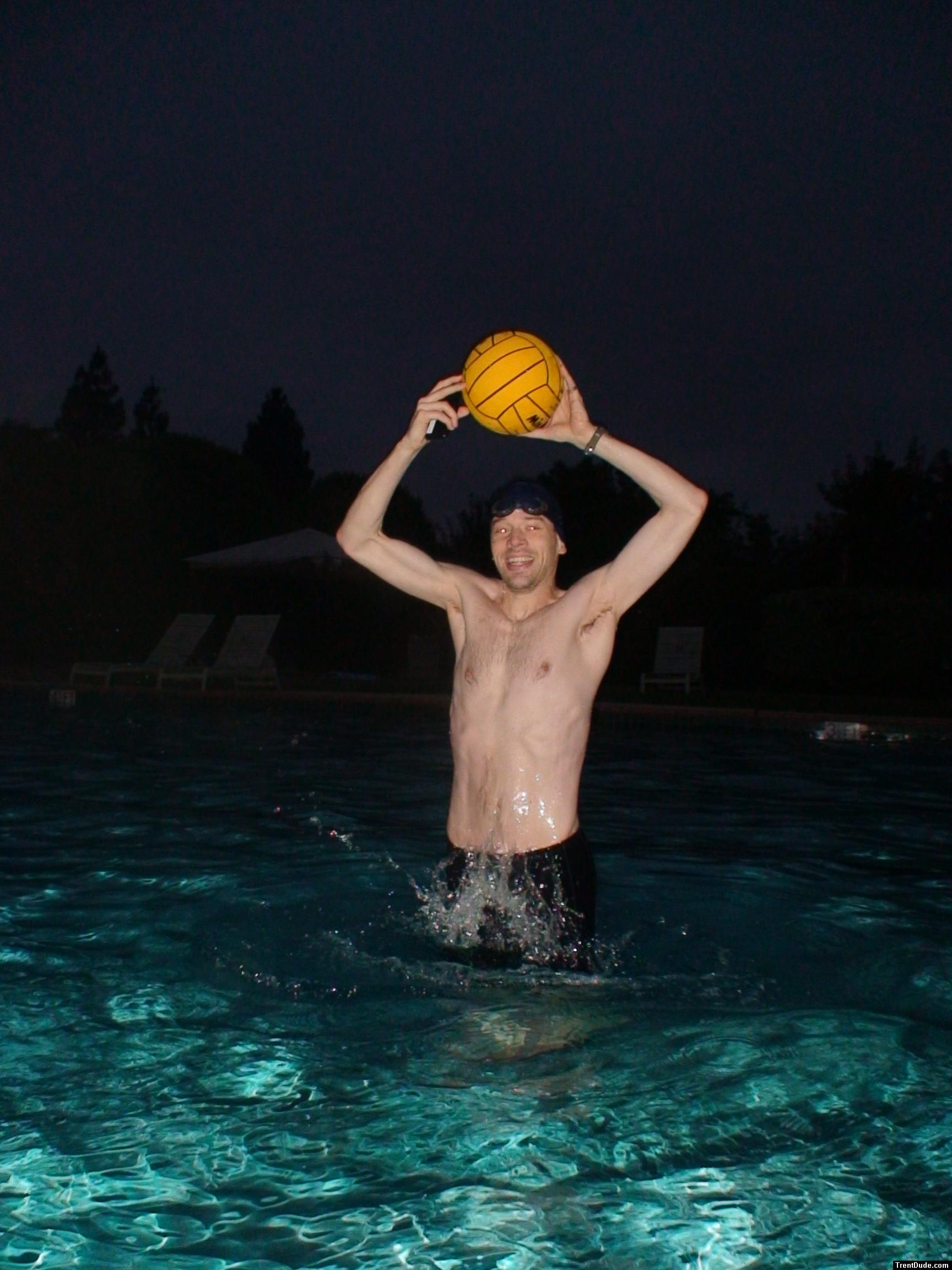 Pretending to jump to catch a ball