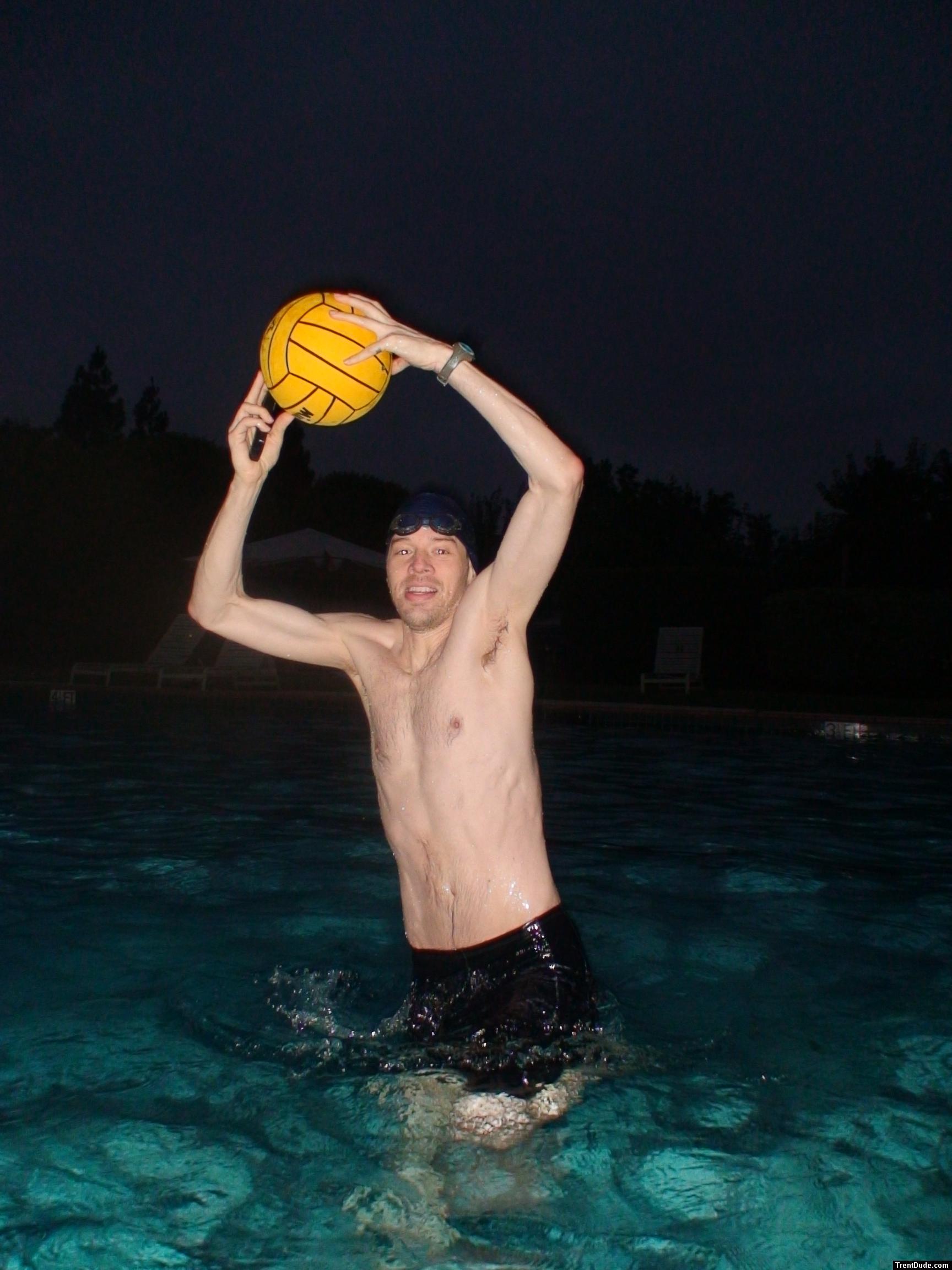 Pretending to jump to catch a ball