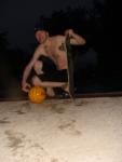 Will he wear the jammer skating home?