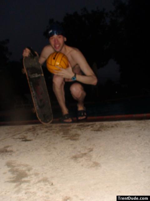 Skateboard and swim jammer