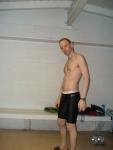 Short haired dude wearing Nike swim jammer