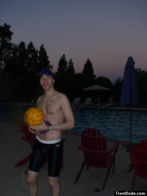 Smiling water polo dude