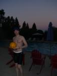 Water polo dude at sunrise