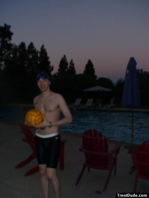 Water polo dude at sunrise