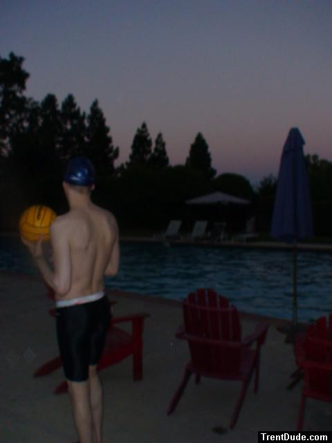 Watching the sun rise before practicing water polo