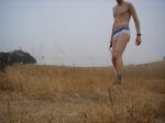 Calvin Klein underwear on the farm with the cows