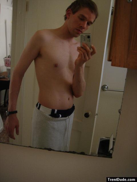 SHIRTLESS IN SWEAT PANTS