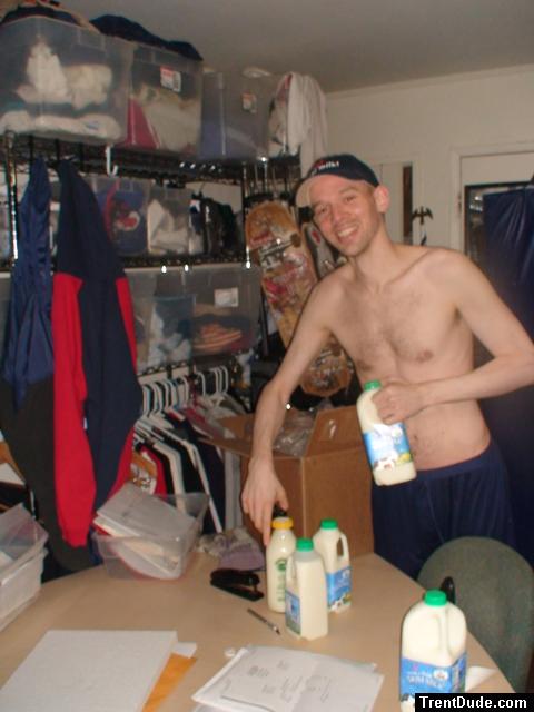 His immune system handles the bacteria in the raw milk