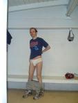 White Tommy Hilfiger briefs in the locker room