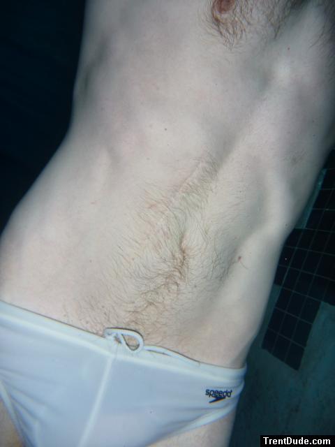 White speedo underwater