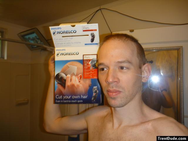 modeling a New "cut your own hair" shaver