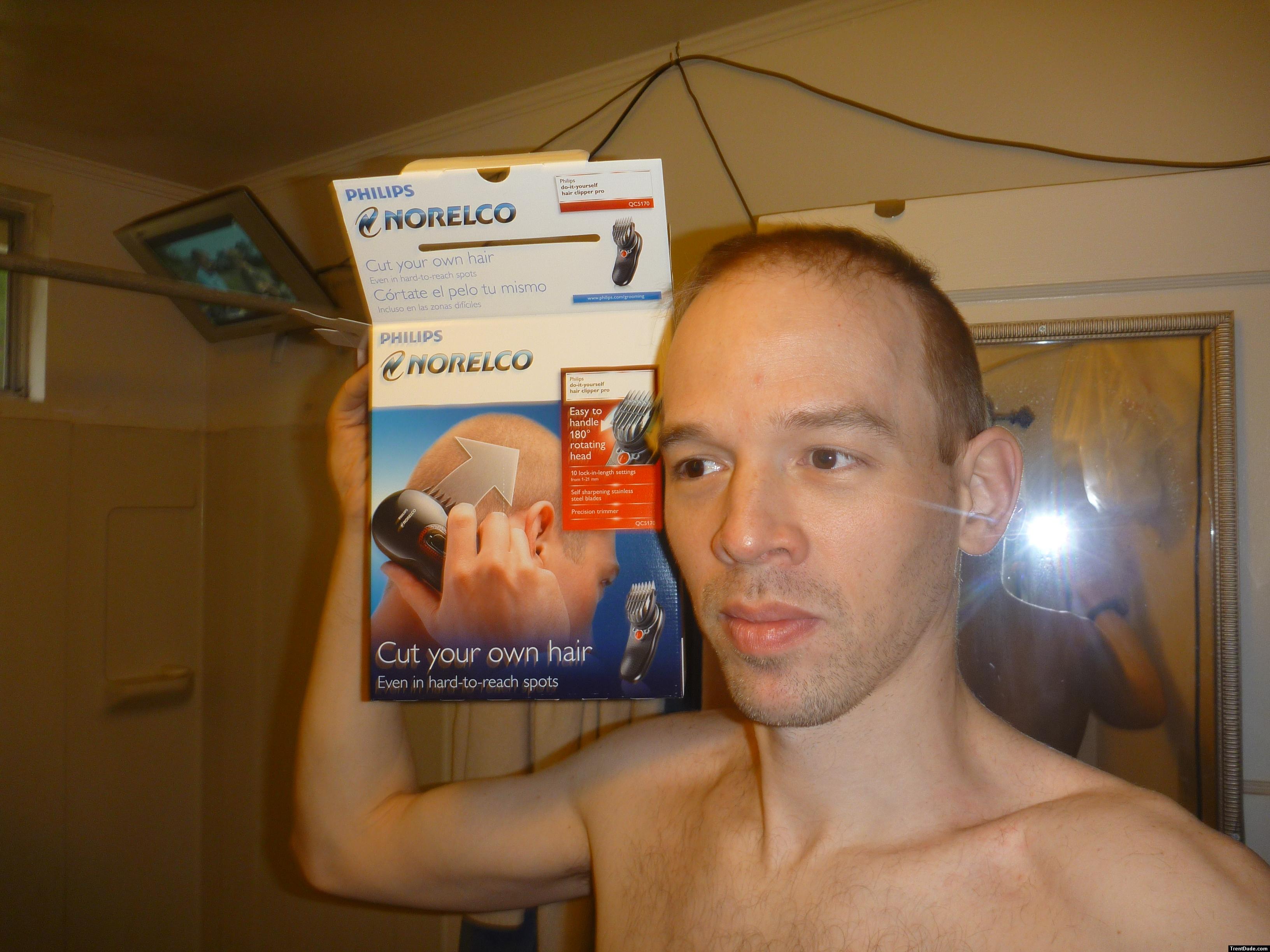 modeling a New "cut your own hair" shaver