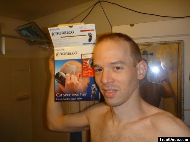 modeling a New "cut your own hair" shaver