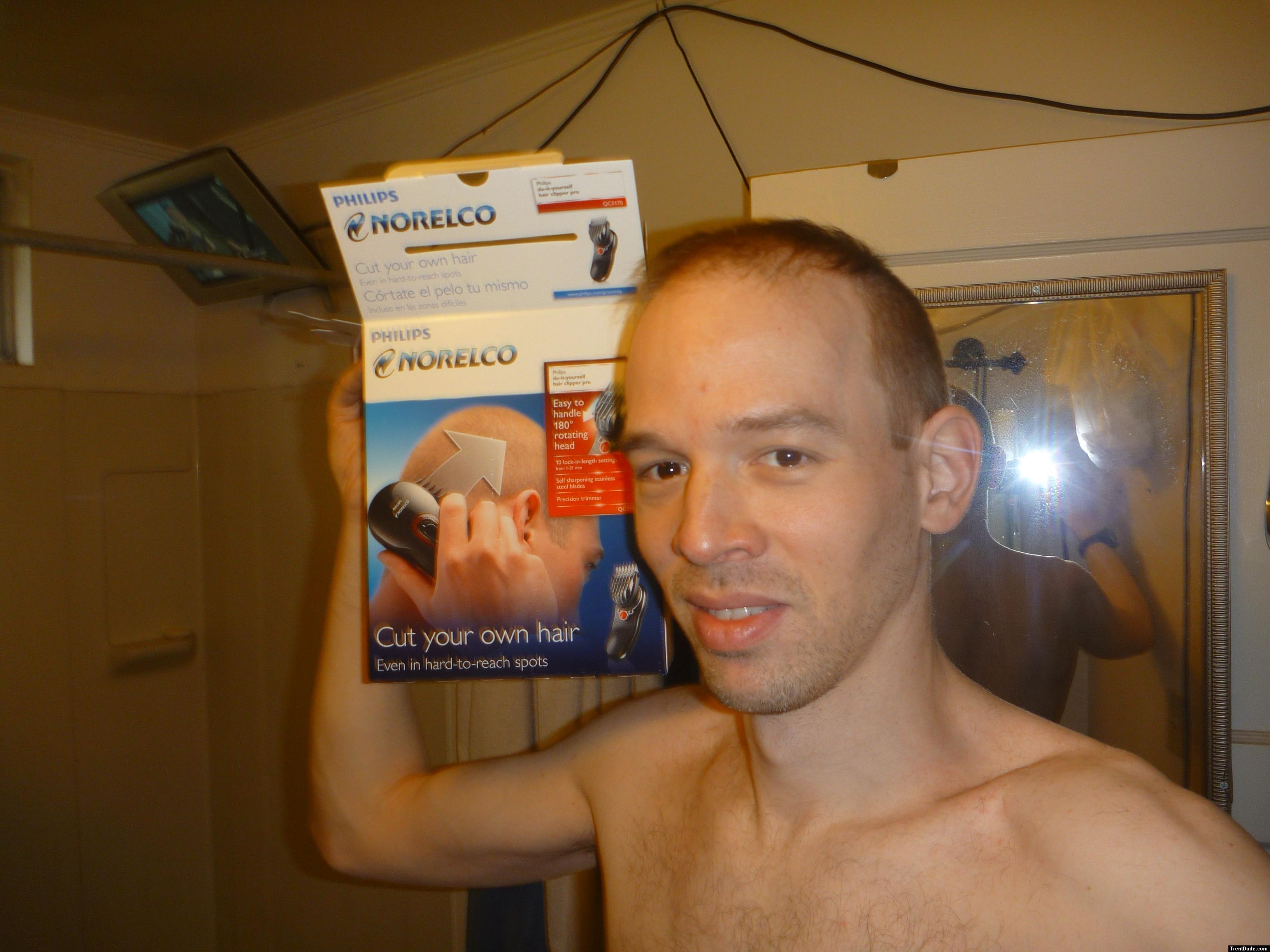 modeling a New "cut your own hair" shaver