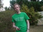 beard and green t-shirt