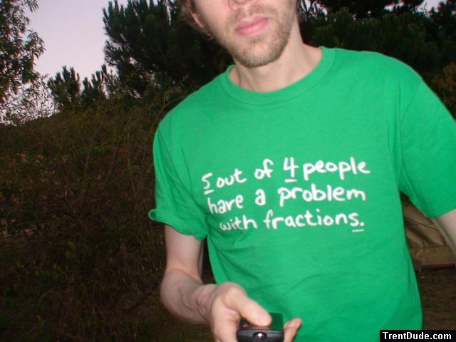 beard and green t-shirt