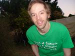 beard and green t-shirt