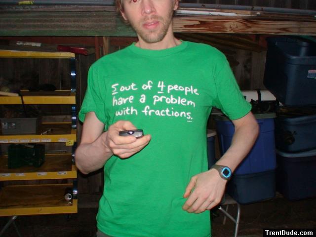 beard and green t-shirt