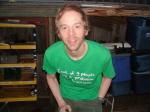 beard and green t-shirt