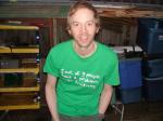 beard and green t-shirt