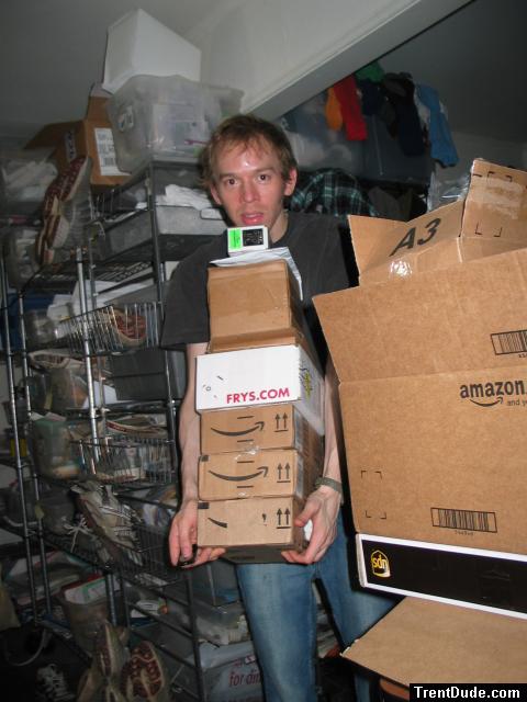 Amazon boxes full of gadgets