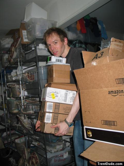 Amazon boxes full of gadgets