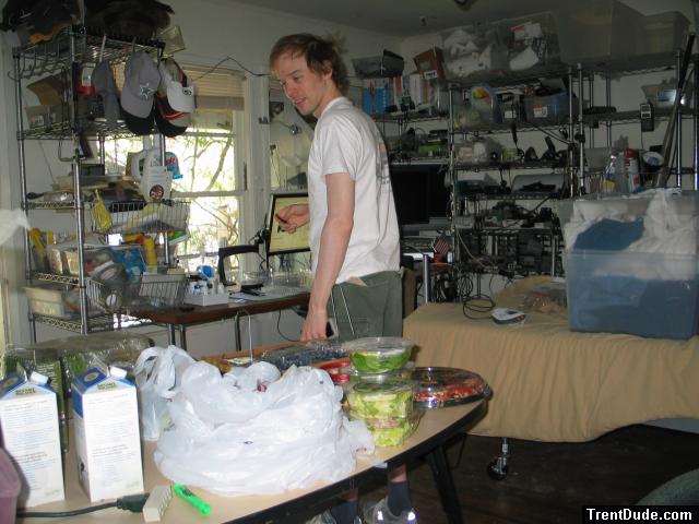 Happy to have salads