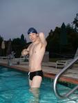 Black speedo , morning swim (stretch)