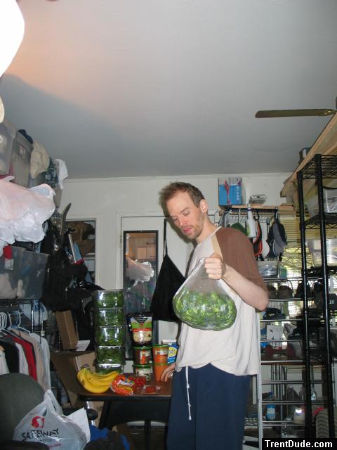 Pounds of organic brocolli