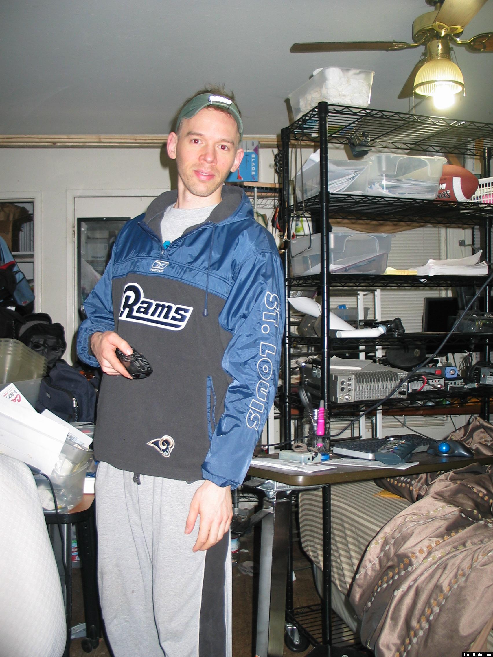 His rainy day uniform