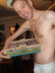 Beard, hairy chest, and blueberries