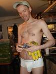 Hairy chest and bananas