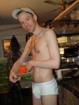 spicy food lover in underwear