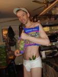 4 serrano chilli peppers penetrating his underwear