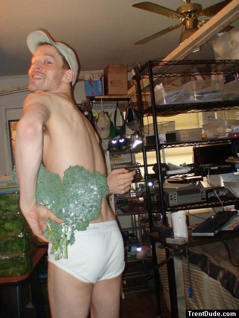 Flaunting an enormous kale