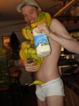 never seen so many bananas at once in his underwear