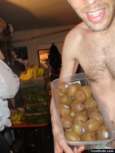 Fuzzy kiwi and chest