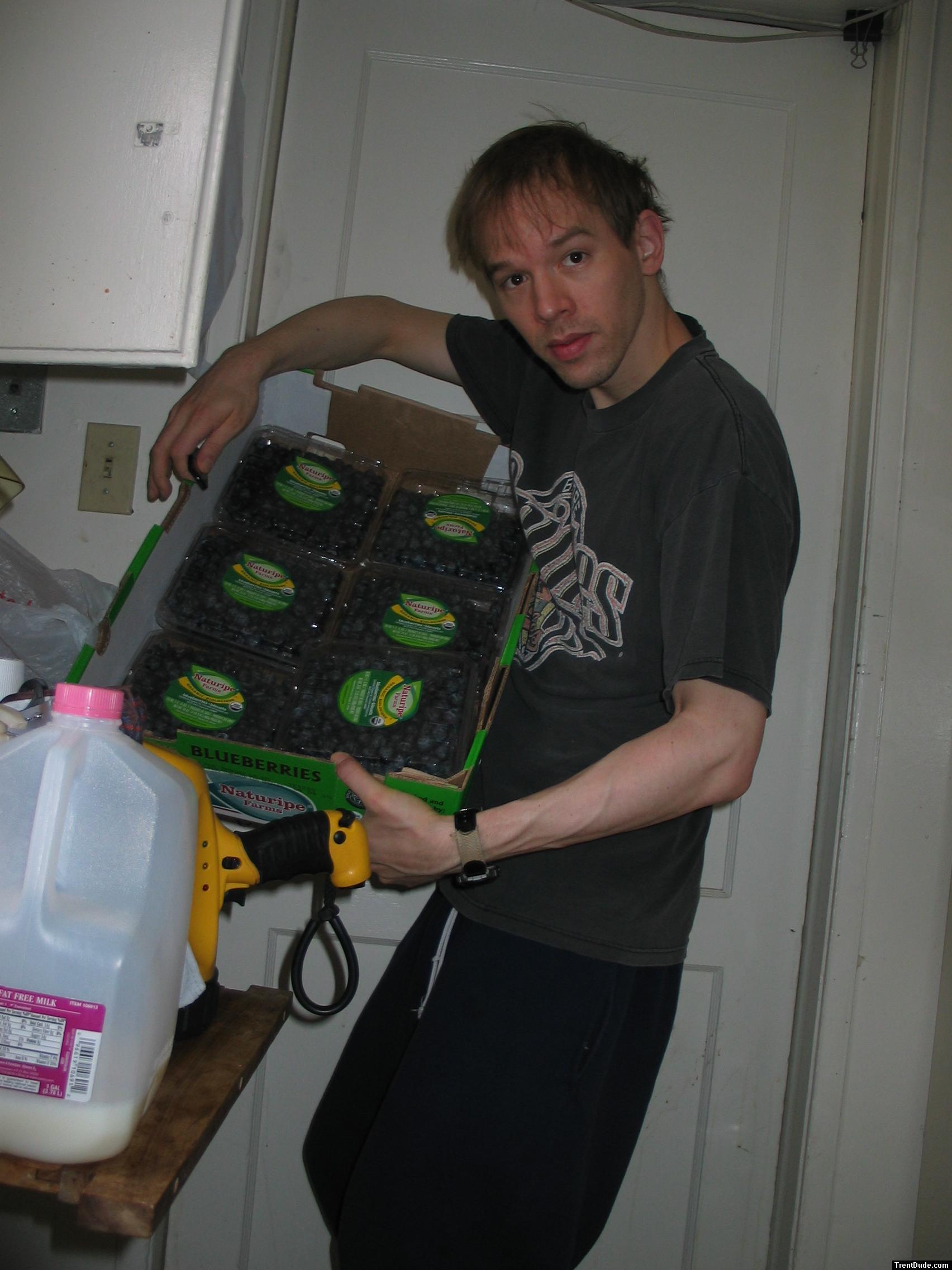 5 lbs of Blueberries, for health!