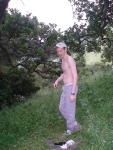 Outdoor sweats photoshoot near a tree