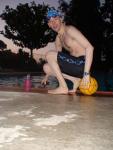 Black Nike Jammer and water polo ball