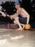 Black Nike Jammer and water polo ball
