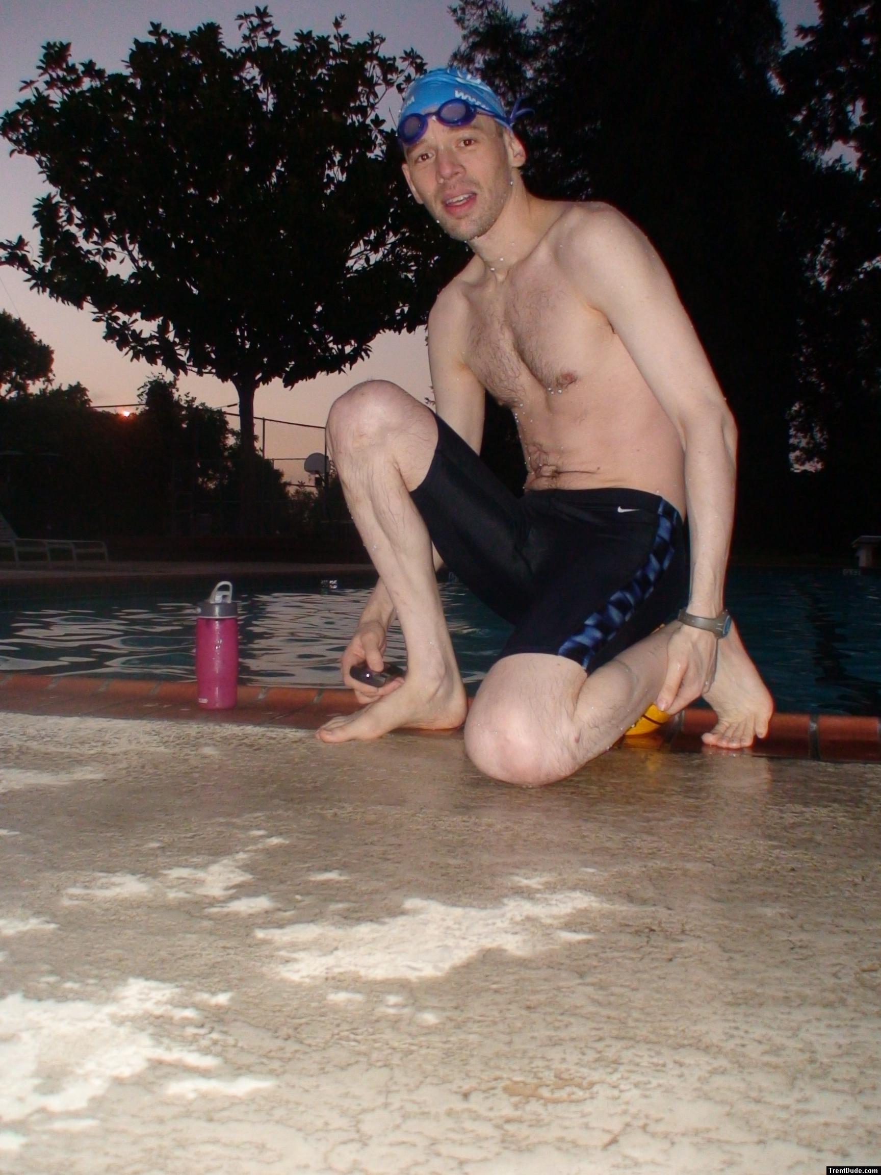 Black Nike Jammer and water polo ball