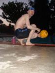 Black Nike Jammer and water polo ball