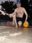 Black Nike Jammer and water polo ball
